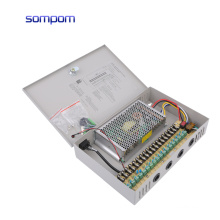 Sompom CCTV Power Supply DC 12V 10A 10amp 18Channel Switch Mode Power Supply for CCTV Camera